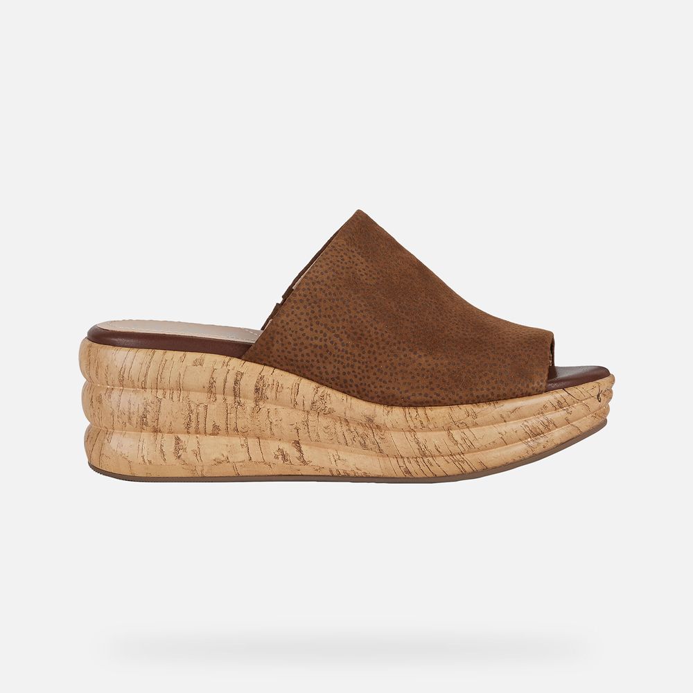 Geox Bayan Sandalet Kahverengi - Primula - VDS-850462